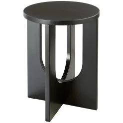 atmosphera Mesas Bajas Y Auxiliares|Estilo Contemporaneo>Mesa auxiliar BLOOM negra de mdf
