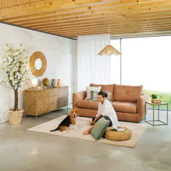 Mesas Bajas Y Auxiliares|Estilo Contemporaneo>Mesa auxiliar CHEVRON beige