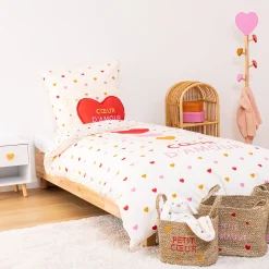 atmosphera4kids Mobiliario>Mesa Auxiliar Con Corazones Blanca
