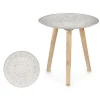 Mesas Bajas Y Auxiliares|Estilo Oriental>Mesa Auxiliar De Madera Tapa Decorativa Mandala