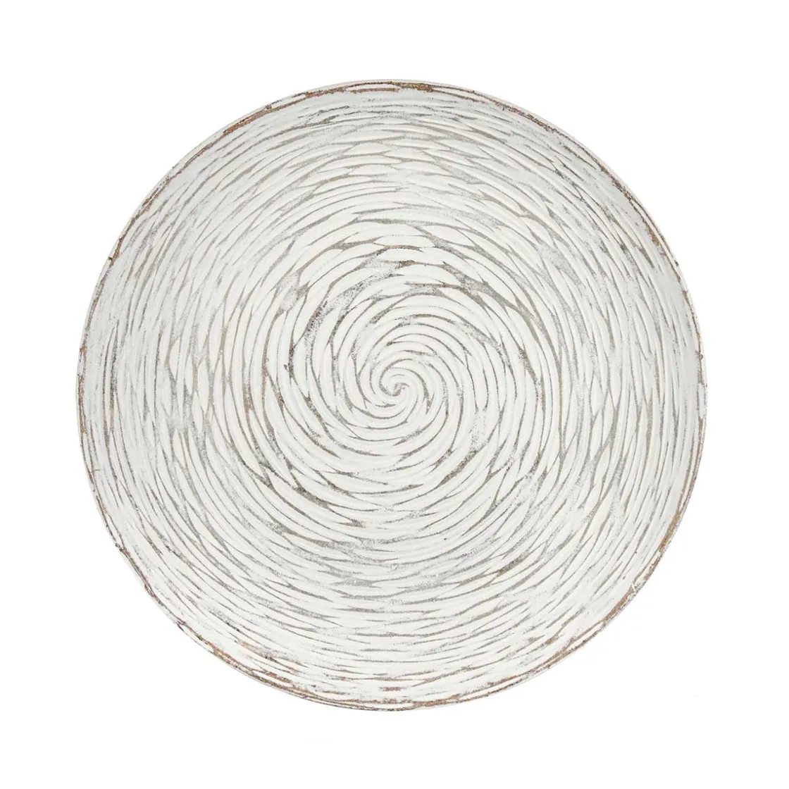 Mesas Bajas Y Auxiliares>Mesa auxiliar de madera tapa decoración espiral