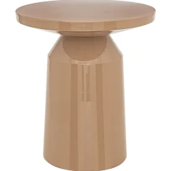 atmosphera Mesas Bajas Y Auxiliares>Mesa Auxiliar De Metal Beige Sita