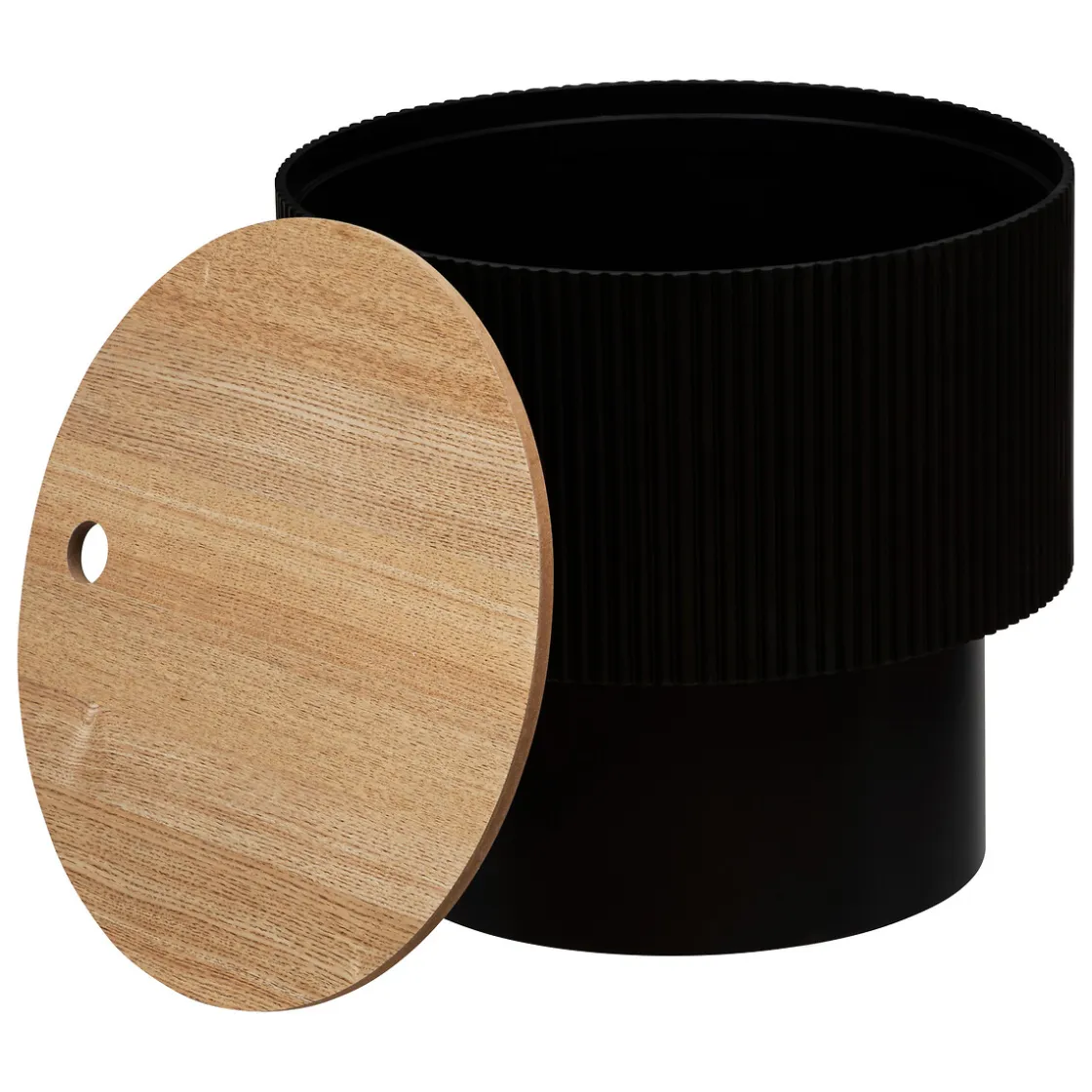 atmosphera Mesas Bajas Y Auxiliares|Estilo Contemporaneo>Mesa Auxiliar Enola Negra y Beige