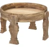 atmosphera Mesas Bajas Y Auxiliares|Estilo Étnico>Mesa Auxiliar Gipsy De Madera 51x33Cm