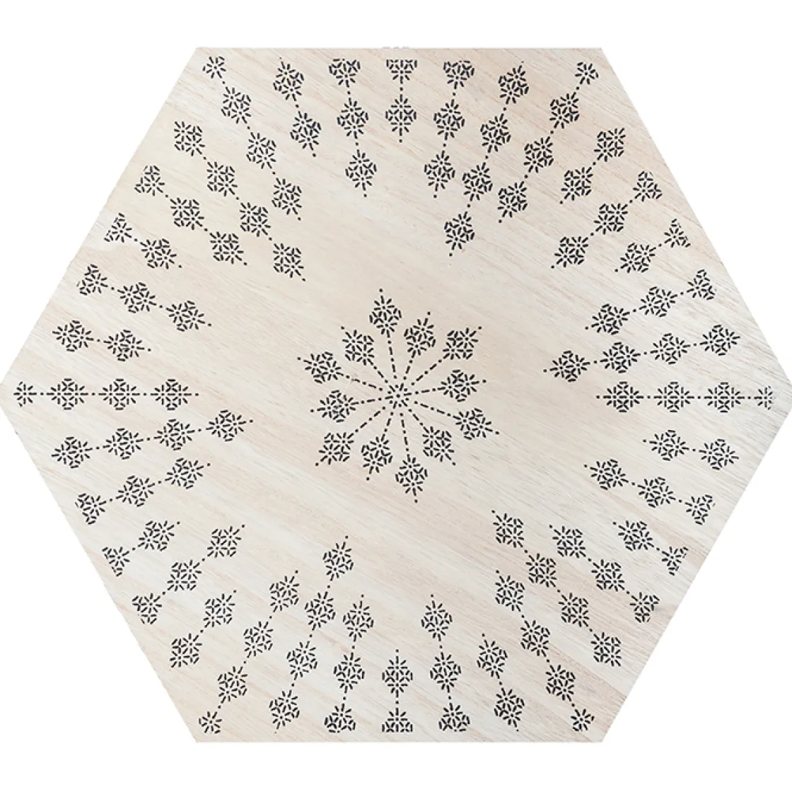 atmosphera Mesas Bajas Y Auxiliares|Estilo Étnico>Mesa Auxiliar Kumi De Mdf 43x40Cm