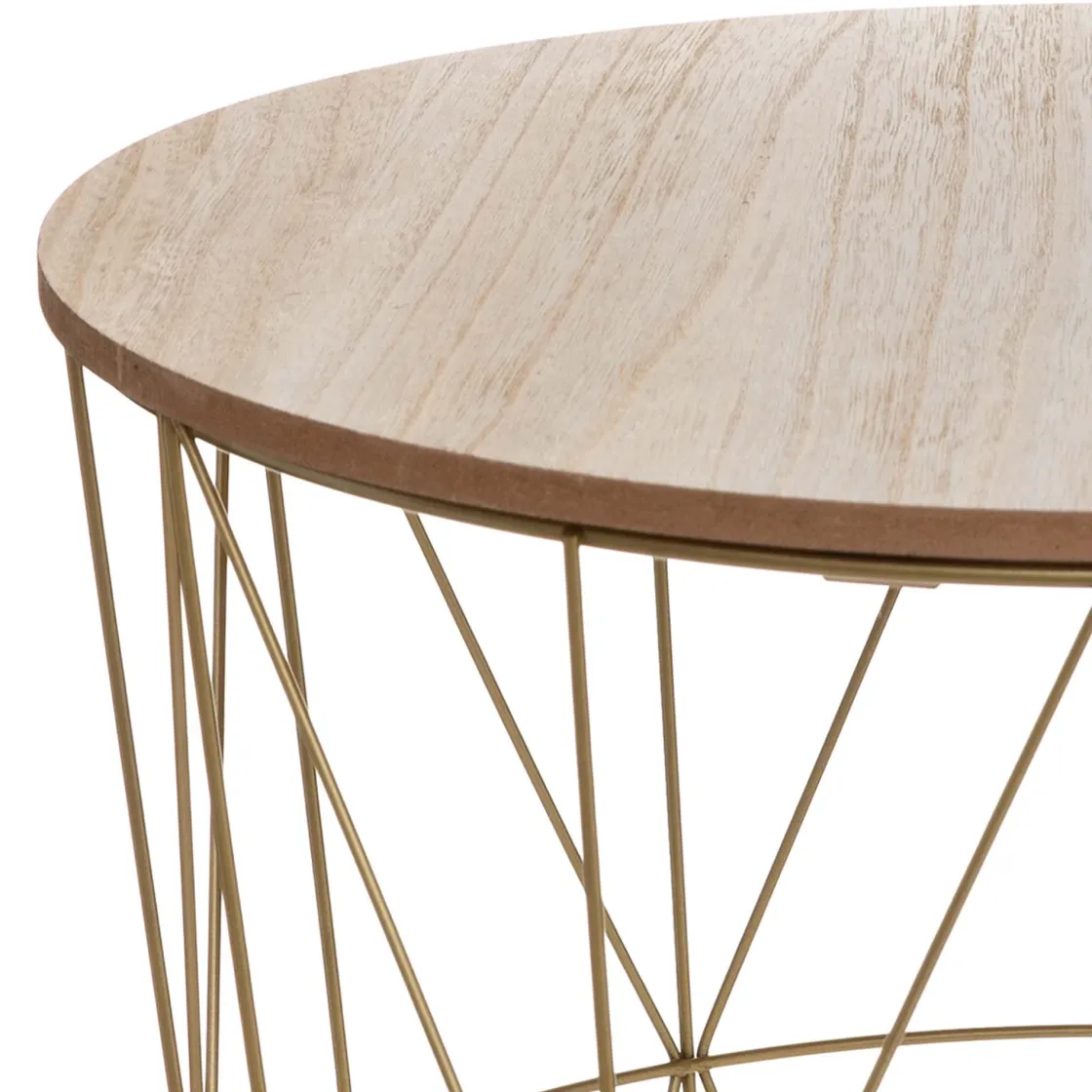 atmosphera Mesas Bajas Y Auxiliares|Estilo Contemporaneo>Mesa Auxiliar Kumi Mdf Metal 40x41Cm
