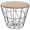 atmosphera Mesas Bajas Y Auxiliares|Estilo Contemporaneo>Mesa Auxiliar Kumi Mdf Metal 38x30.5Cm