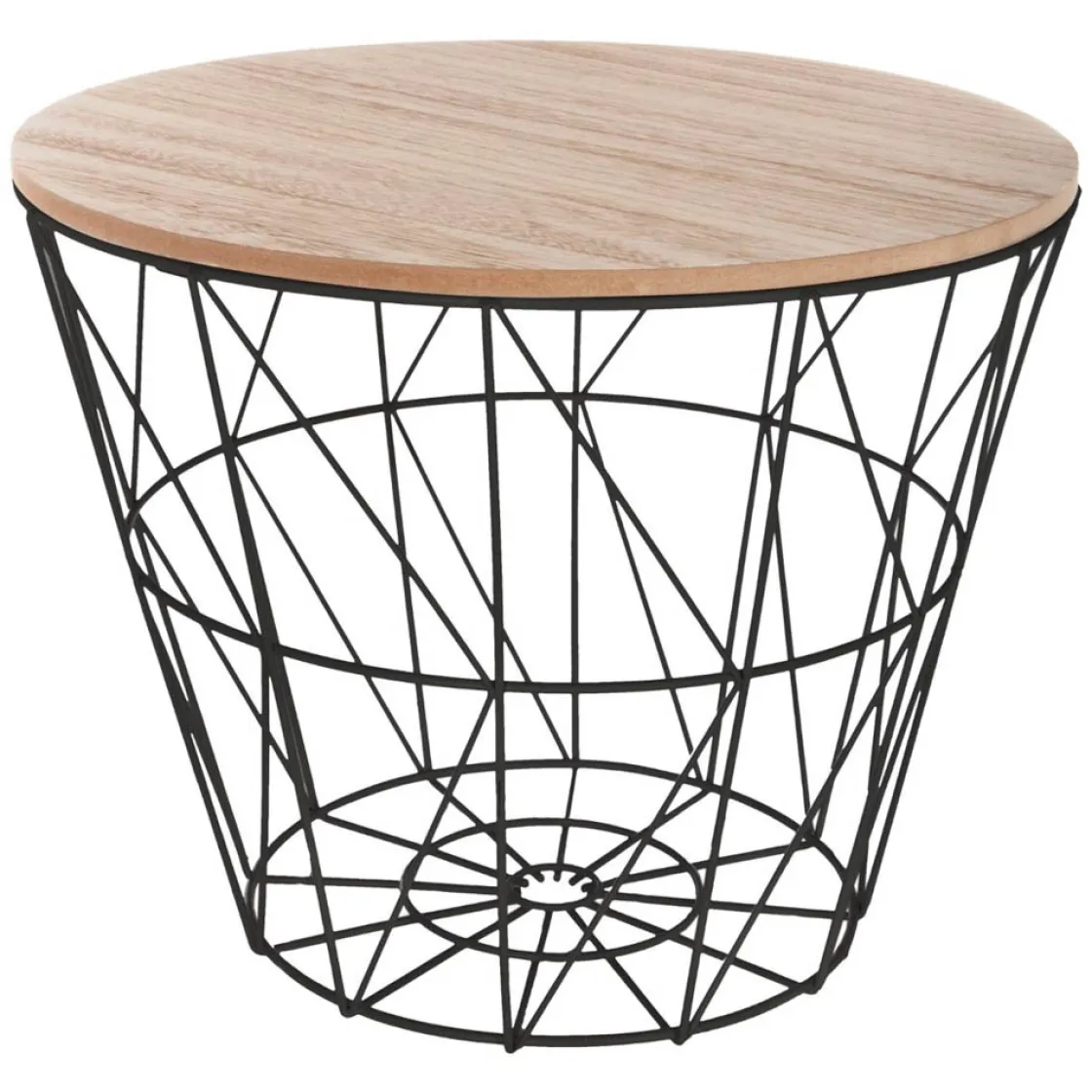 atmosphera Mesas Bajas Y Auxiliares|Estilo Contemporaneo>Mesa Auxiliar Kumi Mdf Metal 38x30.5Cm