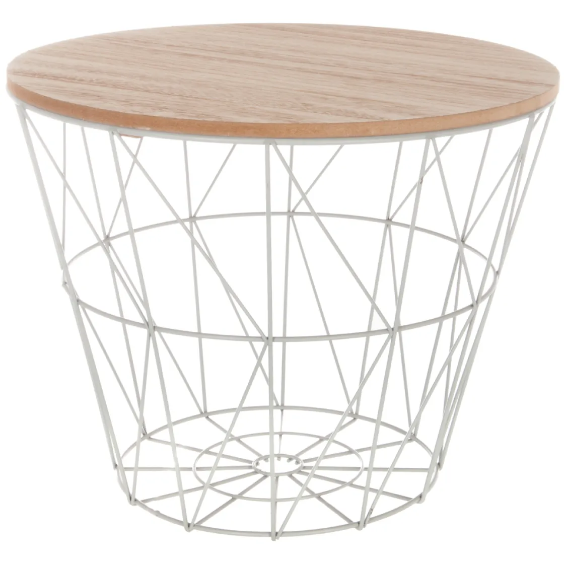 atmosphera Mesas Bajas Y Auxiliares>Mesa Auxiliar Kumi Mdf Metal 38x30.5Cm
