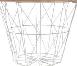 atmosphera Mesas Bajas Y Auxiliares>Mesa Auxiliar Kumi Mdf Metal 38x30.5Cm
