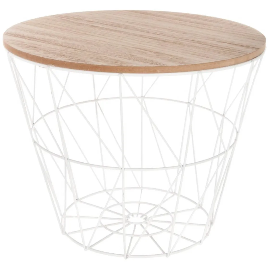 atmosphera Mesas Bajas Y Auxiliares|Estilo Contemporaneo>Mesa Auxiliar Kumi Mdf Metal 38x30.5Cm