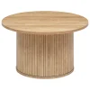 atmosphera Mesas Bajas Y Auxiliares|Estilo Contemporaneo>Mesa Auxiliar Redonda Beige Colva 40cm