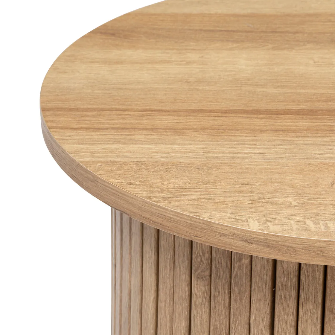 atmosphera Mesas Bajas Y Auxiliares|Estilo Contemporaneo>Mesa Auxiliar Redonda Colva Beige 50cm