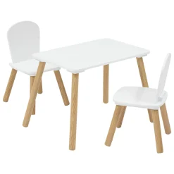atmosphera4kids Mobiliario>Mesa con 2 sillas blancas