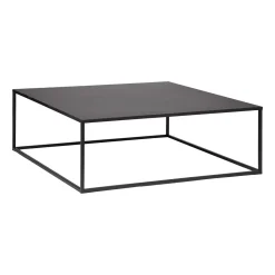 atmosphera Mesas Bajas Y Auxiliares|Estilo Industrial>Mesa De Centro Negra De Metal 100x100x36Cm