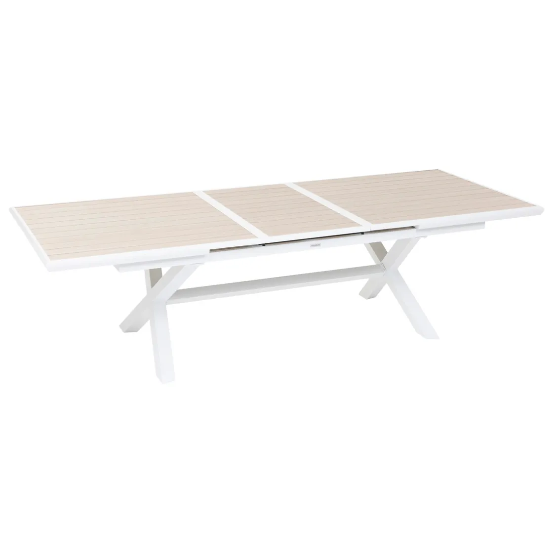 hespéride Mesas De Jardín>Mesa extensible AXIOME lino y blanco 220-279cm