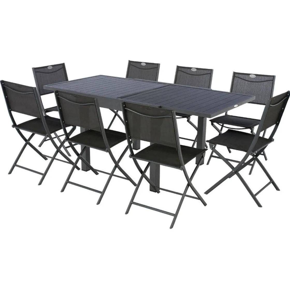 hespéride Mesas De Jardín>Mesa extensible PIAZZA gris graphite 90-180cm