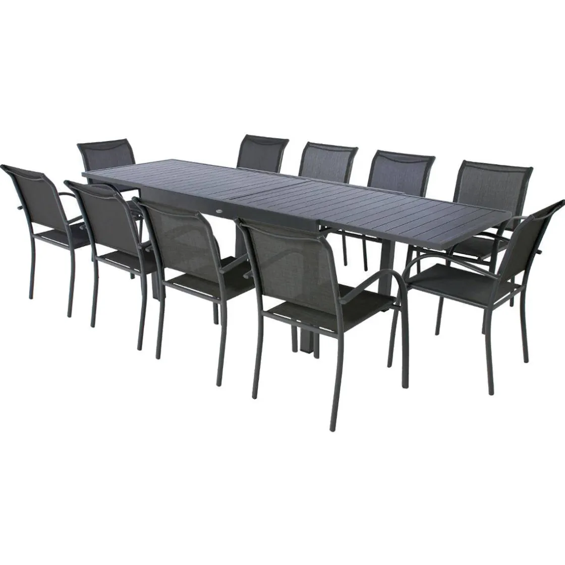 hespéride Mesas De Jardín>Mesa extensible PIAZZA gris graphite 135-270cm