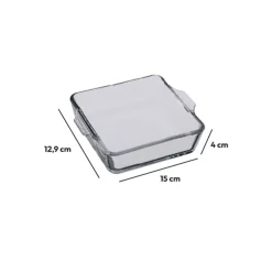 secret d'gourmet Bandejas Y Platos Para Horno>Mini Fuente De Vidrio Cuad. 15Cm