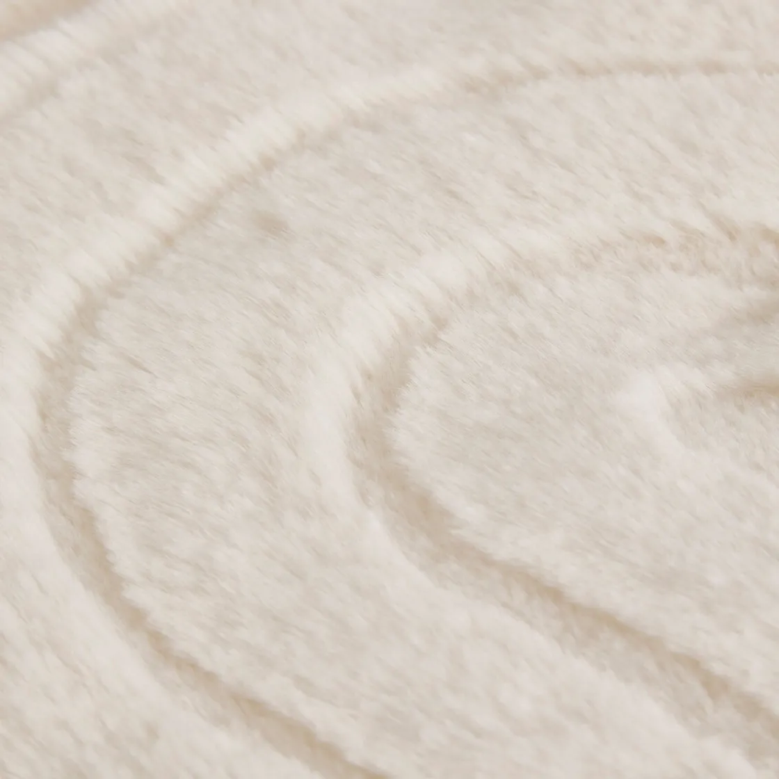 atmosphera Mantas>Mnata ADIREL beige pelo 80x180cm