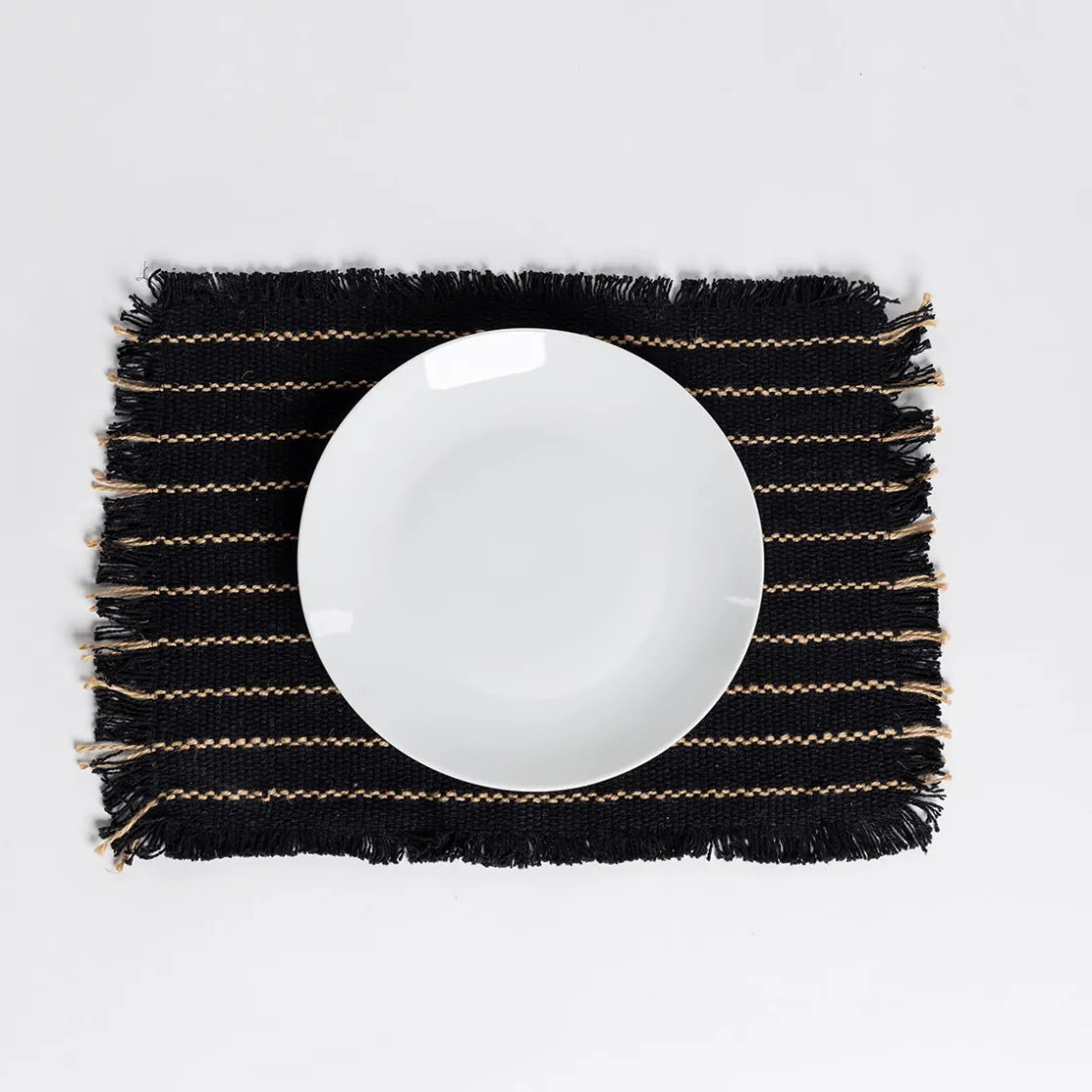 Manteles, Servilletas Y Manteles Individuales>Mnatel individual negro 30x45cm
