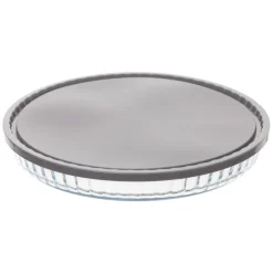Platos Para Tartas, Tartas Y Bombones>Molde para tartas de vidrio con tapa 27cm