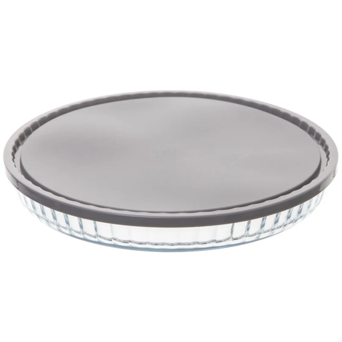 Platos Para Tartas, Tartas Y Bombones>Molde para tartas de vidrio con tapa 27cm
