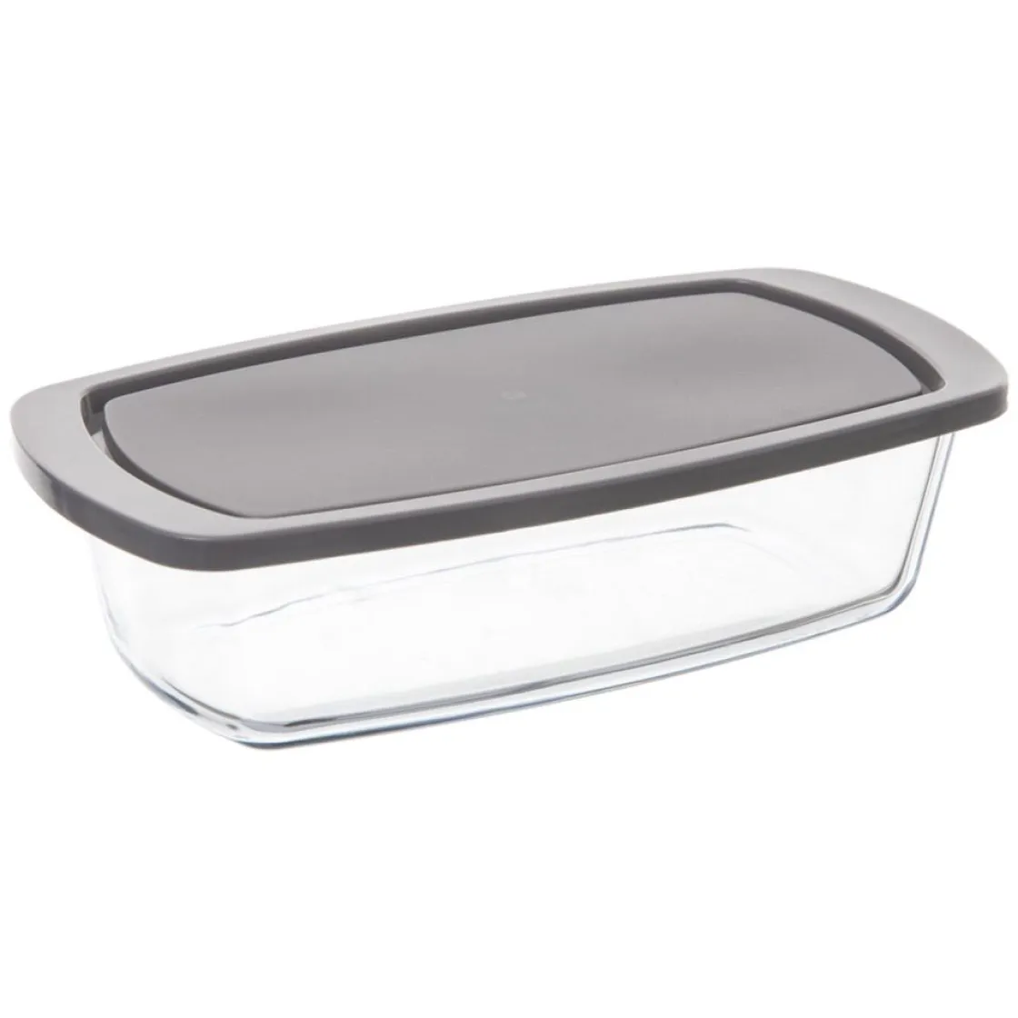 secret d'gourmet Platos Para Tartas, Tartas Y Bombones>Molde para tartas rectangular de vidrio con tapa