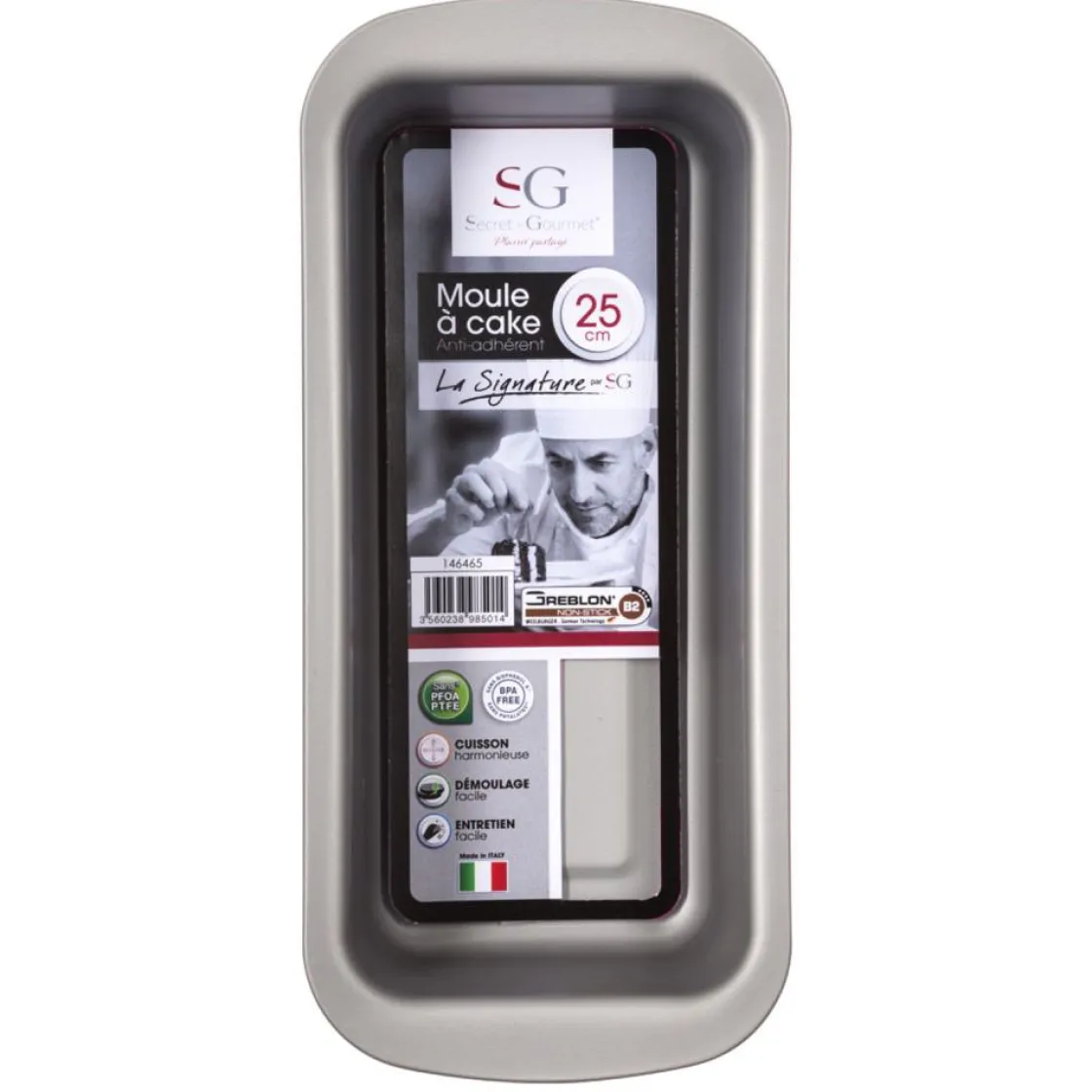 secret d'gourmet Moldes Y Otros Utensilios De Cocina>Molde Rectangular Signature Negro 25Cm
