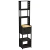 Muebles Con Lavabo Y Auxiliares>Mueble alto con 1 puerta CANCUN negro