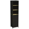 Muebles Con Lavabo Y Auxiliares>Mueble alto wc CANCUN negro