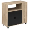 5five Muebles Y Carros De Apoyo>Mueble Auxiliar De 2 Puertas 76x40x80Cm