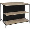 5five Muebles Y Carros De Apoyo>Mueble auxiliar marrón y negro ALIAJ