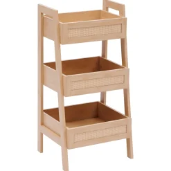 5five Muebles Con Lavabo Y Auxiliares>Mueble auxiliar wc con 3 estantes beige
