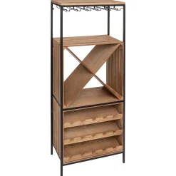 atmosphera Muebles Y Carros De Apoyo>Mueble De Bar Bakos Con Botellero 160cm