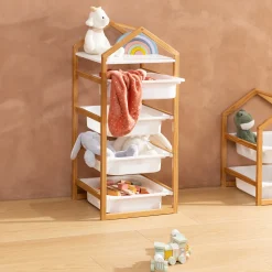 atmosphera4kids Mobiliario>Mueble de organización BAKO 5 niveles y 4 cestas