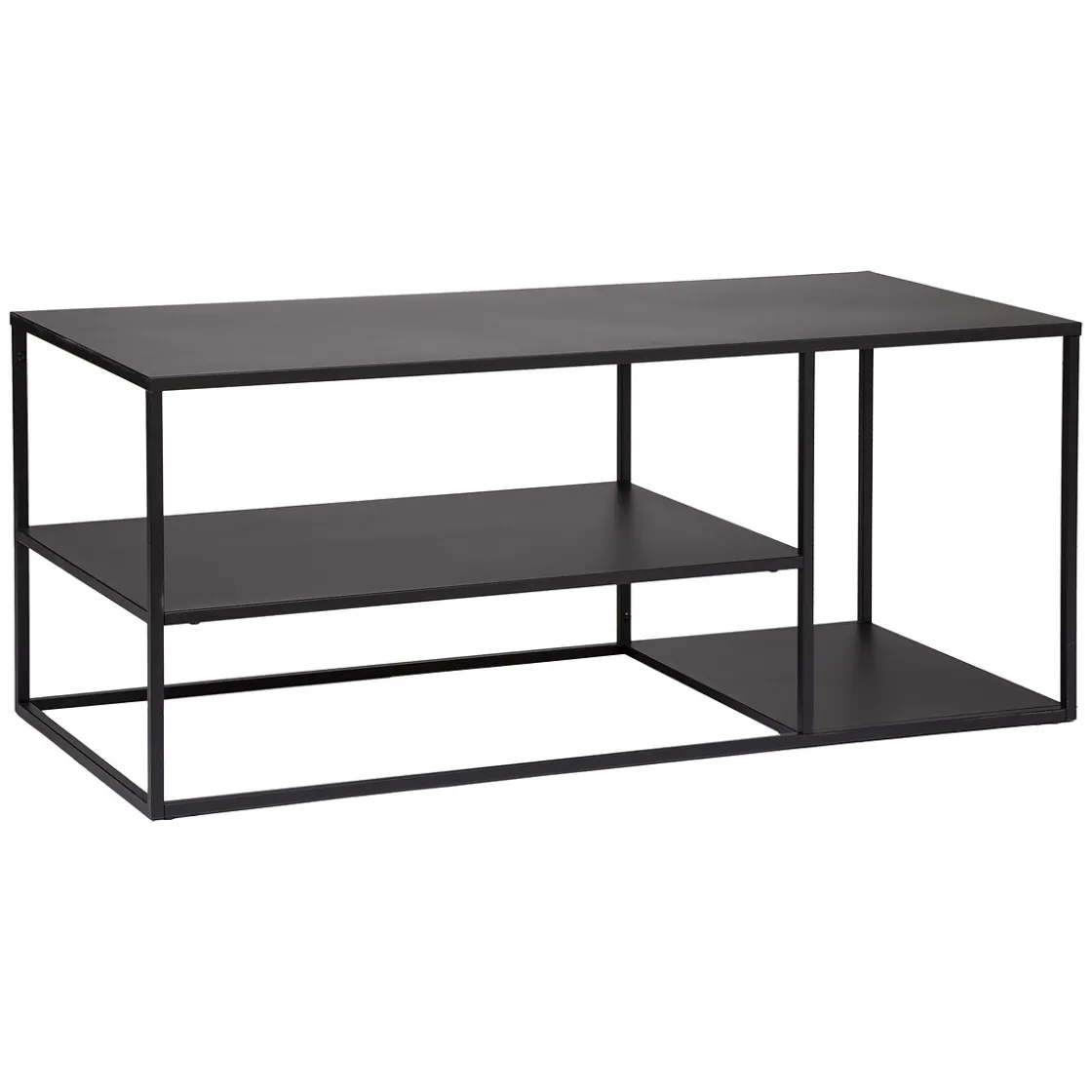 atmosphera Muebles Y Carros De Apoyo|Estilo Industrial>Mueble De Tv De Metálico Negro 120x50x50Cm