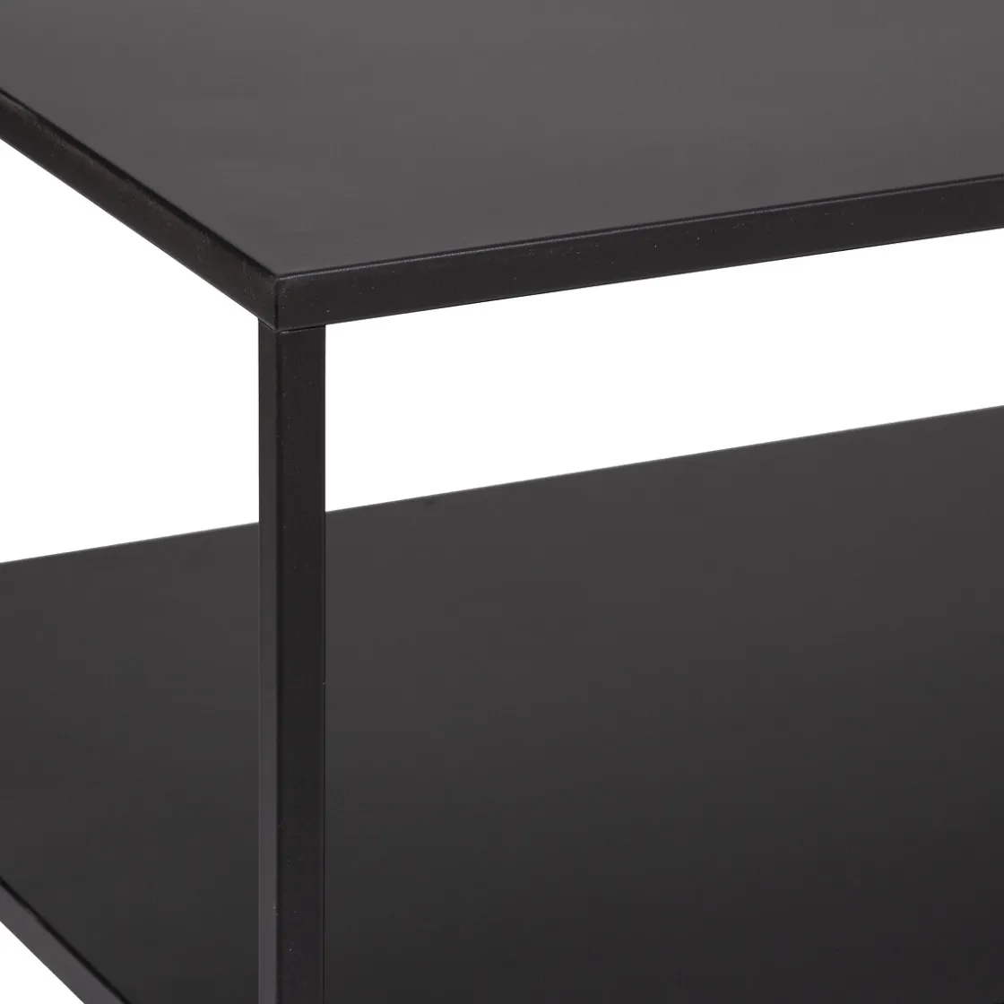 atmosphera Muebles Y Carros De Apoyo|Estilo Industrial>Mueble De Tv De Metálico Negro 120x50x50Cm