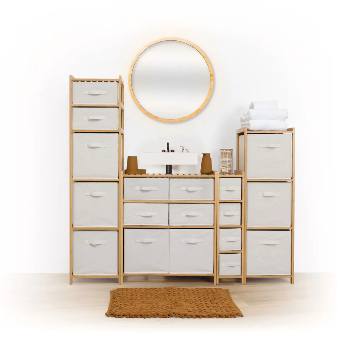 5five Muebles Con Lavabo Y Auxiliares>Mueble Para Baño Con 6 Cajones