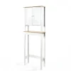 Muebles Con Lavabo Y Auxiliares>Mueble para baño wc DENVER blanco y marrón 173cm