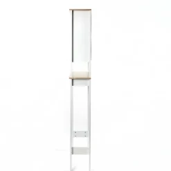 Muebles Con Lavabo Y Auxiliares>Mueble para baño wc DENVER blanco y marrón 173cm