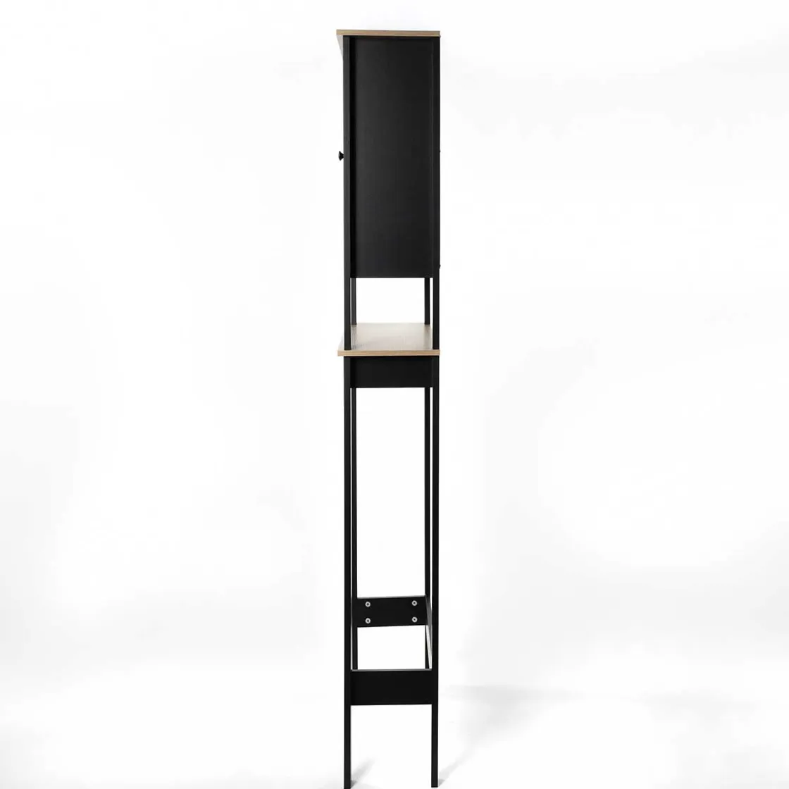 Muebles Con Lavabo Y Auxiliares>Mueble para baño wc ROMA negro y marrón 173cm