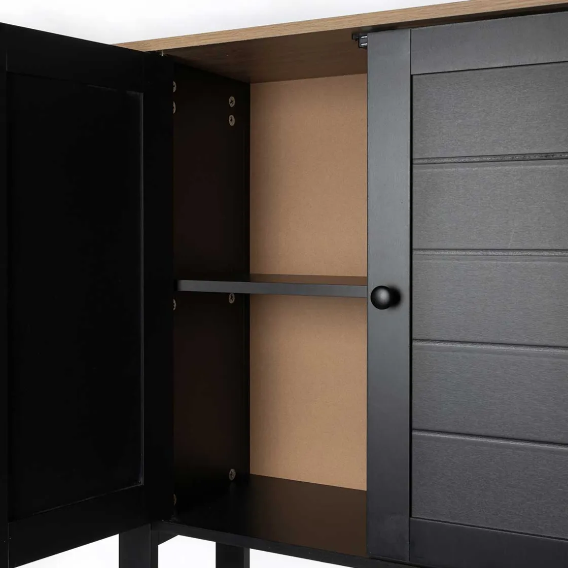 Muebles Con Lavabo Y Auxiliares>Mueble para baño wc ROMA negro y marrón 173cm