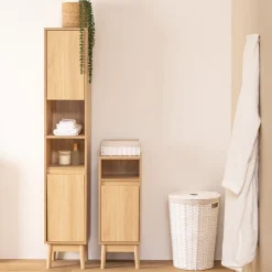 5five Muebles Con Lavabo Y Auxiliares>Mueble wc ABANA beige 80x30cm