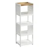 Muebles Con Lavabo Y Auxiliares>Mueble wc con 5 niveles RIO blanco