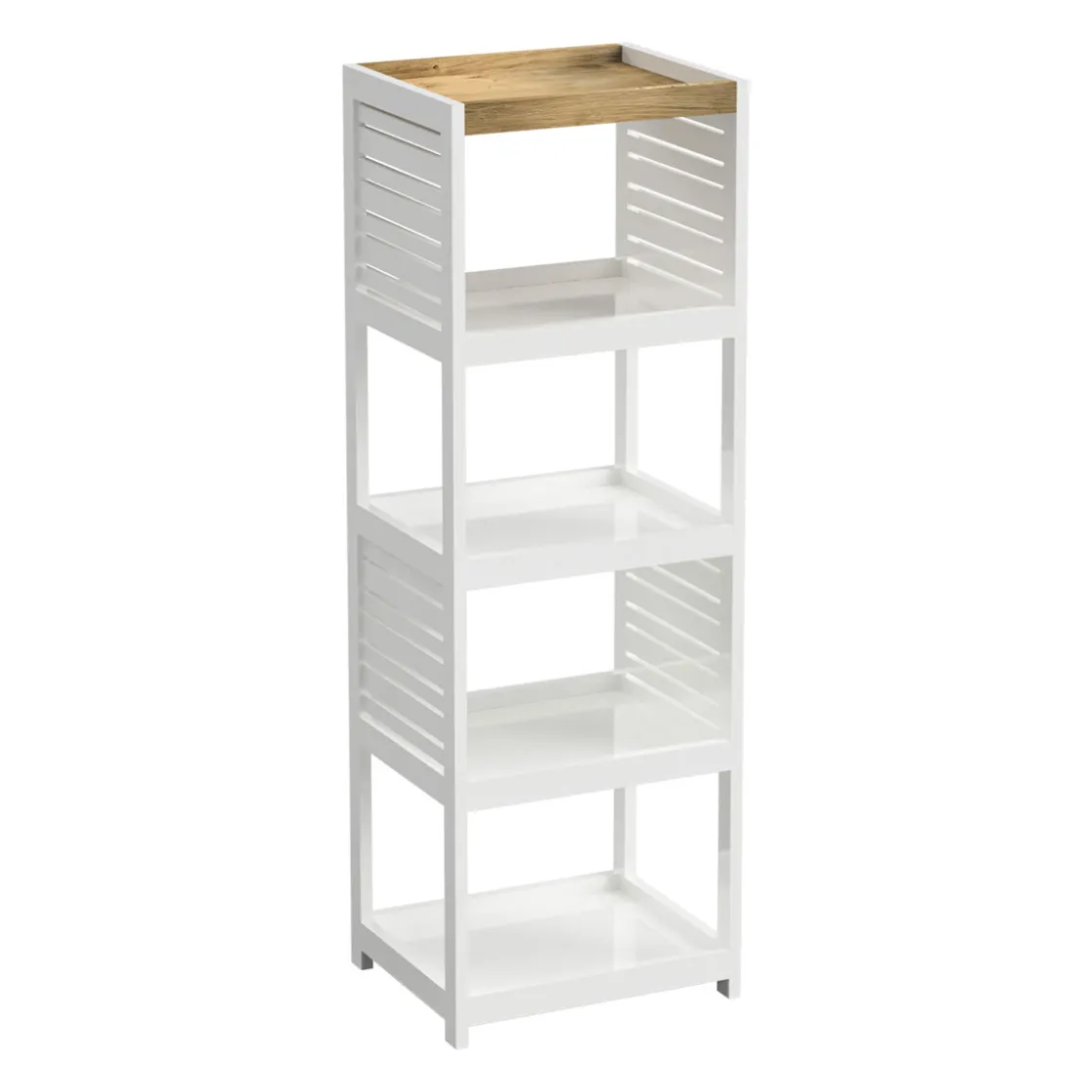 Muebles Con Lavabo Y Auxiliares>Mueble wc con 5 niveles RIO blanco