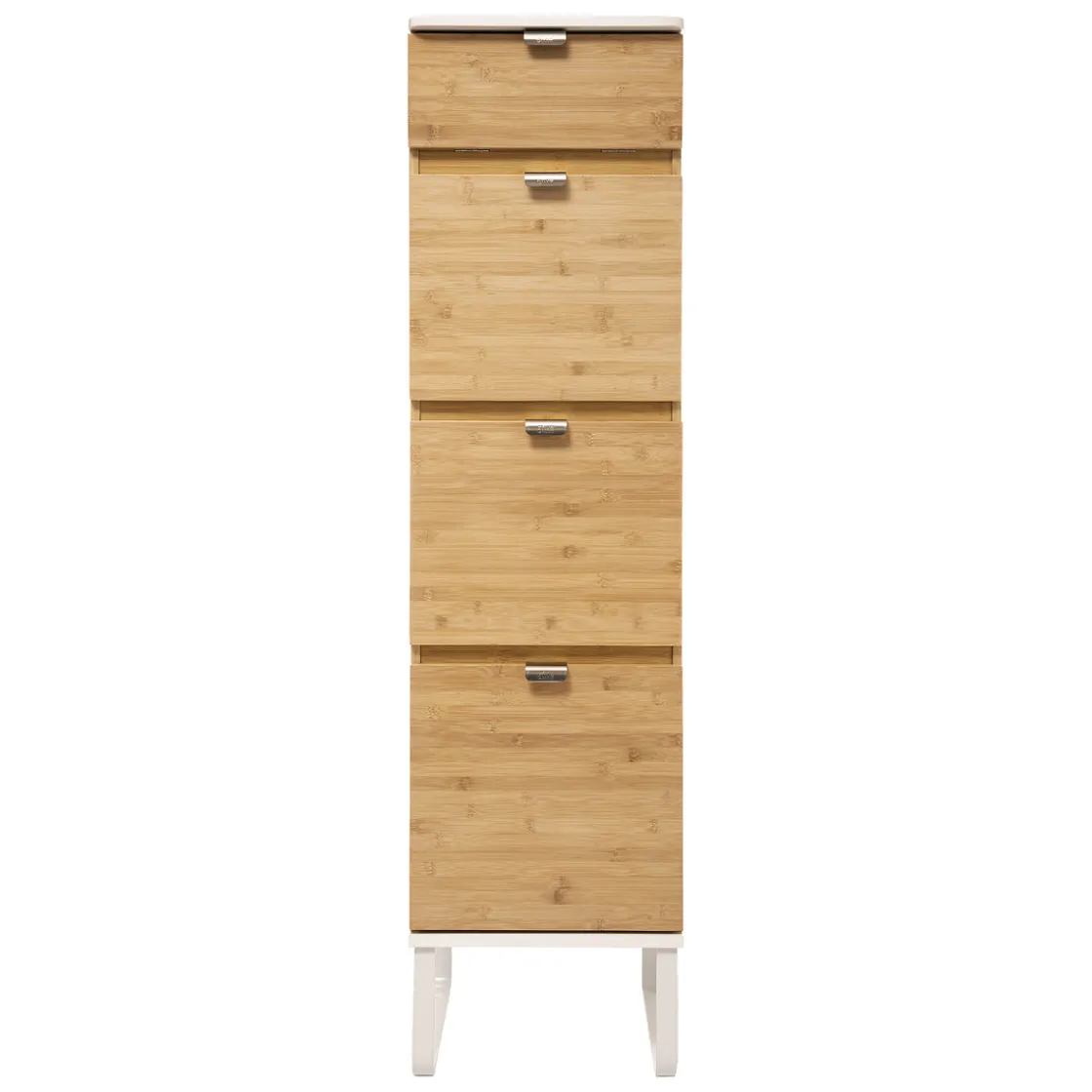 5five Muebles Con Lavabo Y Auxiliares>Mueble wc con espejo y cajones de bambú