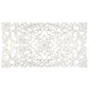 atmosphera Lienzos Y Cuadros Decorativos|Estilo Étnico>Mural De Madera Tallada Blanco 85x45Cm