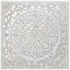 atmosphera Lienzos Y Cuadros Decorativos>Mural de Madera Tallada Blanco 58x58Cm