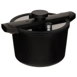 5five Cazuelas, Sartenes Y Hervidores>Olla a presión negra de aluminio 6L